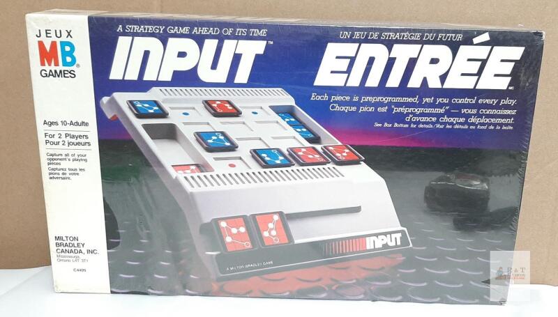 SEALED Vintage Milton Bradley INPUT / ENTR&Eacute;E 1984 Bilingual Strategy Board Game (C4409) Canada