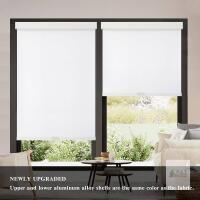 AOSKY 100% Blackout Cordless Roller Shade, 25" W x 72" H, White