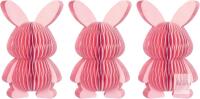 3 New Paper Bunny 5" Cute for Dessert Table