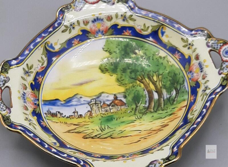 Noritake Hand-Painted Porcelain Plate, Pattern #39556, Circa 1911&ndash;1921, 8.5" Diameter