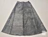 New Victorian Gothic Witch Costume Set, Size Large, Satin Jacquard, Shirt Skirt Hat, Black. First photo example may not be exactly as demonstrated - 2