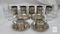 Vintage 36pc A.B. Italy Mid-Century Modern Espresso / Demitasse Cup Set