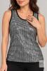 NEW Lars Amadeus Sequin Tank Top, Medium, Black Multi-Color, Sleeveless Men's Pullover