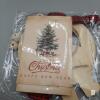 New in package 4" Christmas Snowman Wooden Ornament Craft Kit with Plaid Ribbon, DIY Holiday Decoration, New - 3