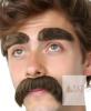 8 New Reusable Self-Adhesive Fake Mustache And Eyebrow Set - Brown, Durable Material, Perfect for Halloween, Christmas, And Role-Playing Costumes, Ideal Gift for Adults And for Halloween Costumes - 2