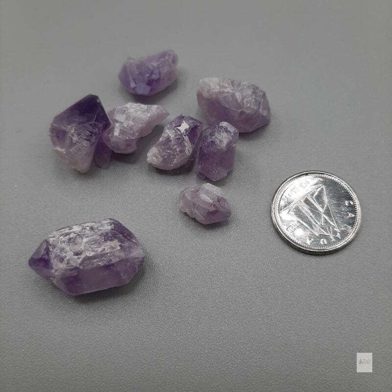 15.8g Rough Purple Crystal Collection &ndash; Likely Amethyst
