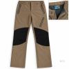 New Willit Khaki Fleece-Lined Outdoor Pants with Black Knee Panels &ndash; Size S