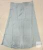 NEW Amy Babe Women's Silky Satin Midi Skirt, Baby Blue, Size Large, A-line, High Waist - 2