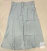 NEW Amy Babe Women's Silky Satin Midi Skirt, Baby Blue, Size Large, A-line, High Waist - 3