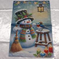 New 18" Holiday Welcome Flag