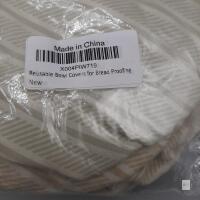 NEW Reusable Bread Proofing Bowl Covers, Beige/White Stripe, Elastic Band