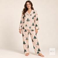 New size L, two-piece Christmas tree pajama set.