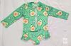New Size 12-18 Months Baby Girl Adorable Avocado One Piece Swim Suit Rash Guard With Zipper Front - 2