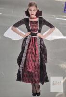 NEW Alterego Vampiress Adult Costume S/M &ndash; Black/Red Dress, Collar, Belt, Exclusive