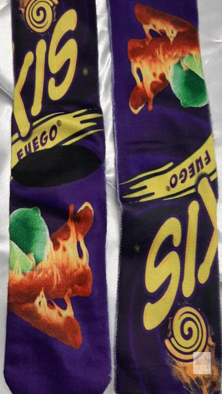 New Takis Fuego Purple Novelty Crew Socks &ndash; 1 Pair