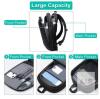 NEW HEROIC KNIGHT Expandable 15.6" Laptop Backpack, Black, Water-Resistant, USB Charging Port - 2