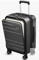 NEW LUGGEX FX Series FLO Carry-On 20" Black Polycarbonate, TSA Lock, Spinner Wheels, Front Pocket