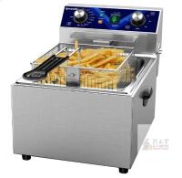 NEW Iproods 10.5QT Electric Deep Fryer, 1800W, Stainless Steel, Adjustable Timer
