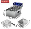 NEW Iproods 10.5QT Electric Deep Fryer, 1800W, Stainless Steel, Adjustable Timer - 3