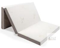 NEW Milliard Tri Folding Mattress, Single Size, 75"x25"x4", High-Density Foam, Washable Cover