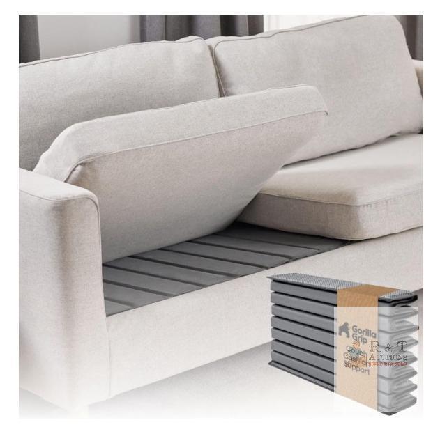 NEW Gorilla Grip Couch Cushion Support Board, Loveseat Size, 54"x21.5", Foldable, Gray, Plywood Core