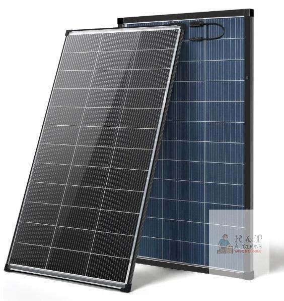 new AeternaSol 200W 12V N-Type Bifacial Monocrystalline Solar Panel, 25% Efficiency, IP68, MC4