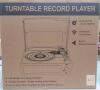 NEW Seasonlife Vinyl Record Player, 3-Speed Belt-Drive, Bluetooth, Built-in Stereo Speakers, Wood Finish - 5