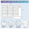 NEW Extra Large 12-Month Dry Erase Wall Calendar, Laminated, Reusable, Custom Year - 2