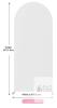 NEW Wokceer 6FT Gold Metal Arch Backdrop Stand with White Cover, Event Decor, 2.6FT Wide
