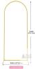 NEW Wokceer 6FT Gold Metal Arch Backdrop Stand with White Cover, Event Decor, 2.6FT Wide - 2