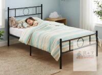 NEW GMYHOME Single Metal Bed Frame with Headboard and Footboard, Black, 77.95 x 38.98 x 31.5 inches