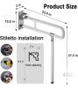 NEW Folding Handicap Grab Bar with Dual-Fold Design and Leg Support, 23.6" x 27.5" - 2