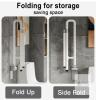 NEW Folding Handicap Grab Bar with Dual-Fold Design and Leg Support, 23.6" x 27.5" - 3