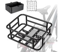 NEW CXWXC Rear Bike Basket, 6061-T6 Aluminum, 60 lbs Capacity, Fits 26"-29" & 700c Wheels