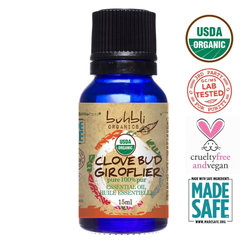 New Buhbli Organic Essential Oils - CLOVE BUD 15mL