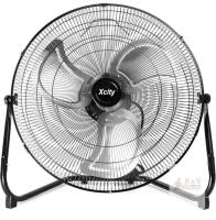 NEW Xcity 20" Metal Floor Fan, 4650 CFM, 3-Speed, 360&deg; Tilt, Heavy Duty Industrial, Black