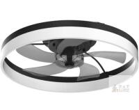 NEW VOLISUN 19.7" Low Profile Ceiling Fan with LED Light, 6-Speed Remote, Dimmable 3000K&ndash;6500K