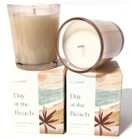 2 New ILLUME "Day at the Beach" Votive Scented Candles (65g ea)