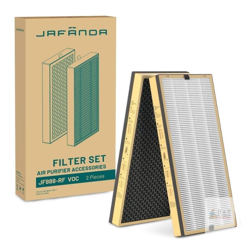NEW Jafanda JF888-RF VOC True HEPA & Carbon Filter Set, 2-Pack, for JF888 Air Purifier