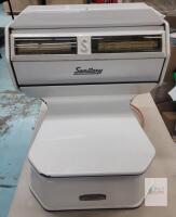 Sanitary Vintage Porcelain-Enamel Countertop Scale, 30 lb Capacity, Dual-Sided Display