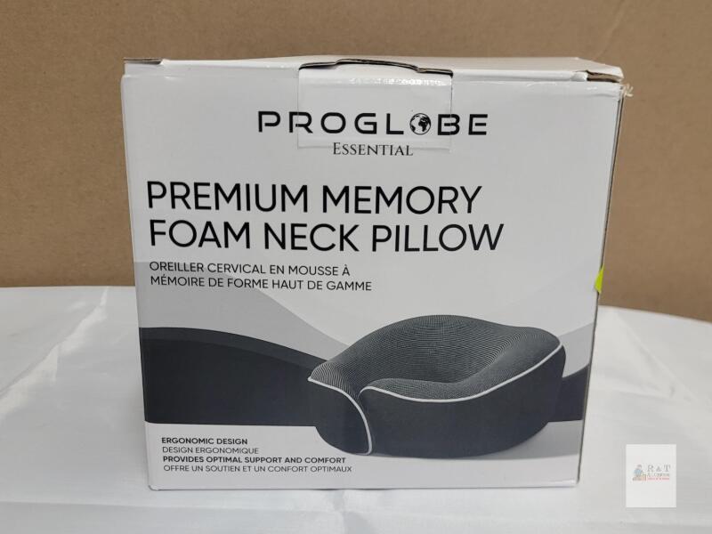 NEW PROGLOBE Essential Memory Foam Neck Pillow with Accessories