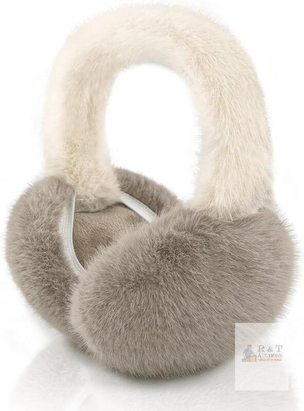 New XIAOHAWANG Foldable Ear Muffs Women Winter Fluffy Earmuffs Khaki