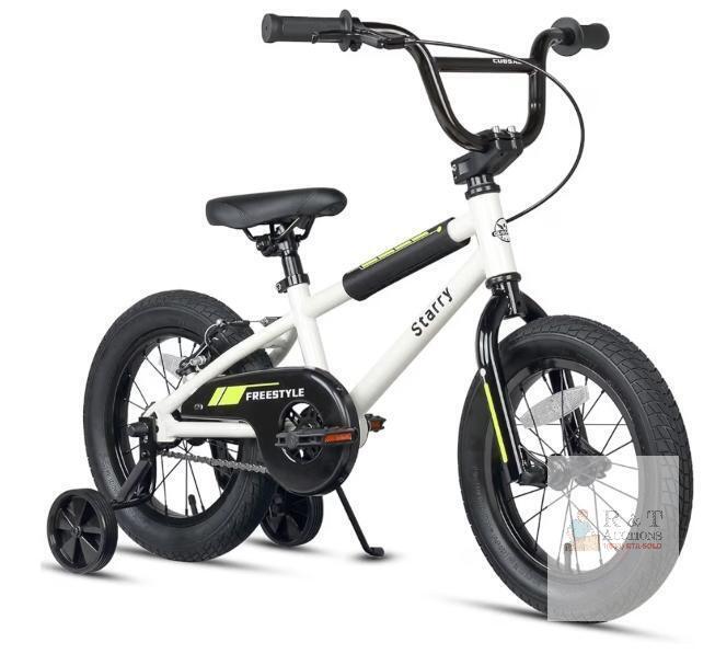 NEW OPEN BOX Cubsala Starry 14-Inch Kids BMX Bike, Coaster Brake, Removable Training Wheels, White