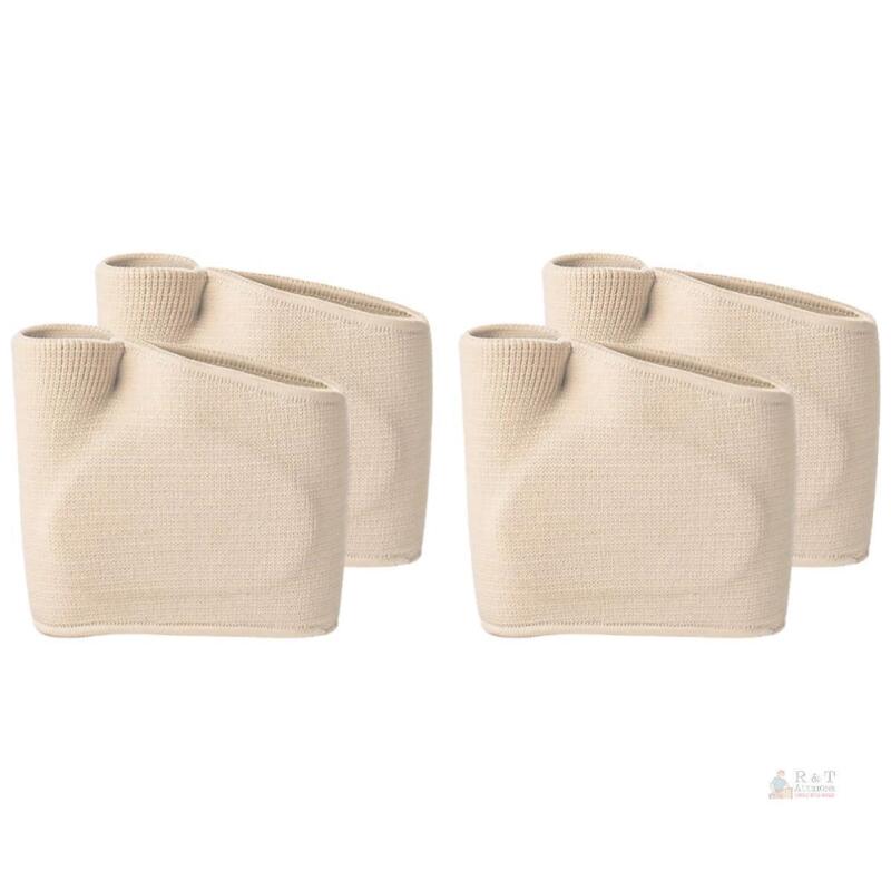 New 2 Pairs Forefoot Pads Beige Elastic Composite Fabric Ball-of-foot Cushions