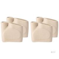 New 2 Pairs Forefoot Pads Beige Elastic Composite Fabric Ball-of-foot Cushions