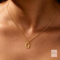 NEW Momlovu Elegant Gold-Tone &ldquo;G&rdquo; Initial Pendant Necklace