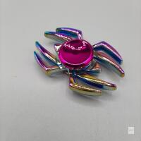 NEW Spider Metal Fidget Spinner, Multicolor Rainbow Zinc Alloy, Hybrid Ceramic Bearing, 2.75-Inch