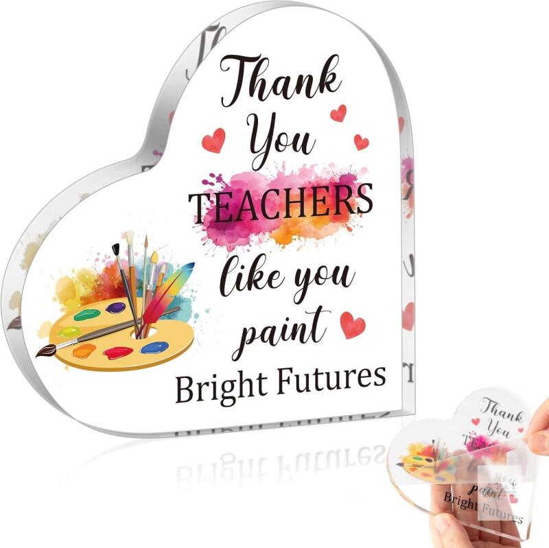 New WATINC Acrylic Heart Table Centerpiece -gift