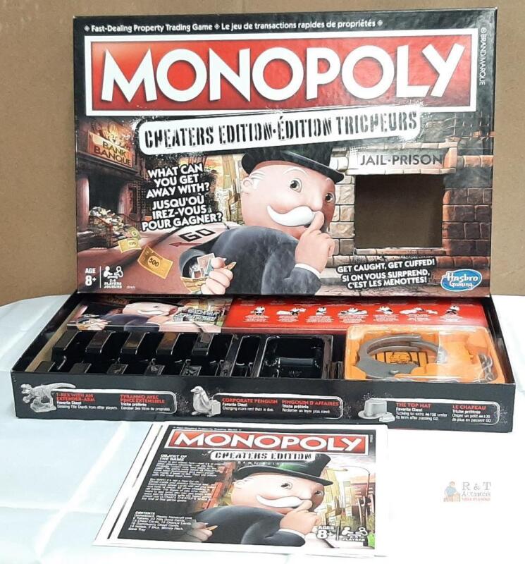 Monopoly Cheaters Edition Board Game by Hasbro Gaming, 2&ndash;6 Players, Includes Handcuff Accessory