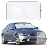 NEW EcoNour Car Windshield Sun Shade, 64x32in, UV Protection, Fits Sedans, Mini SUVs, Storage Pouch
